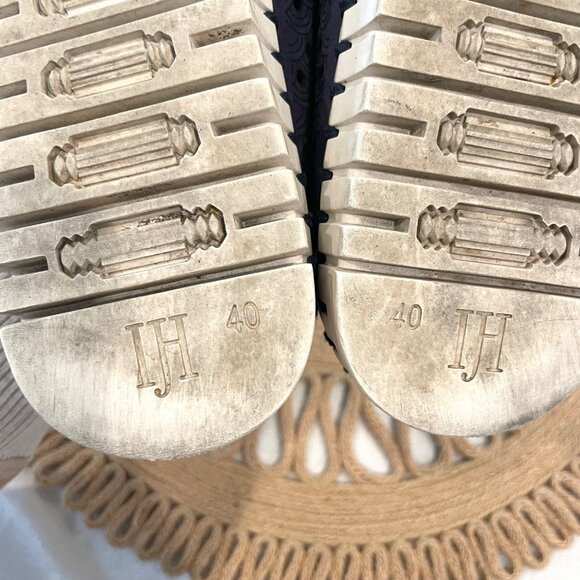 Ilse Jacobsen Tulip 139 Navy Blue Perforated Slip On Shoes Size EU 40 - Picture 9 of 11